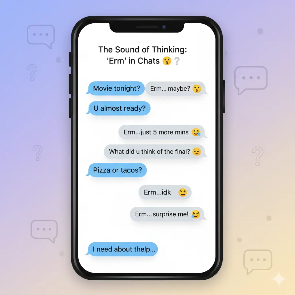 Examples of “Erm” in Conversation