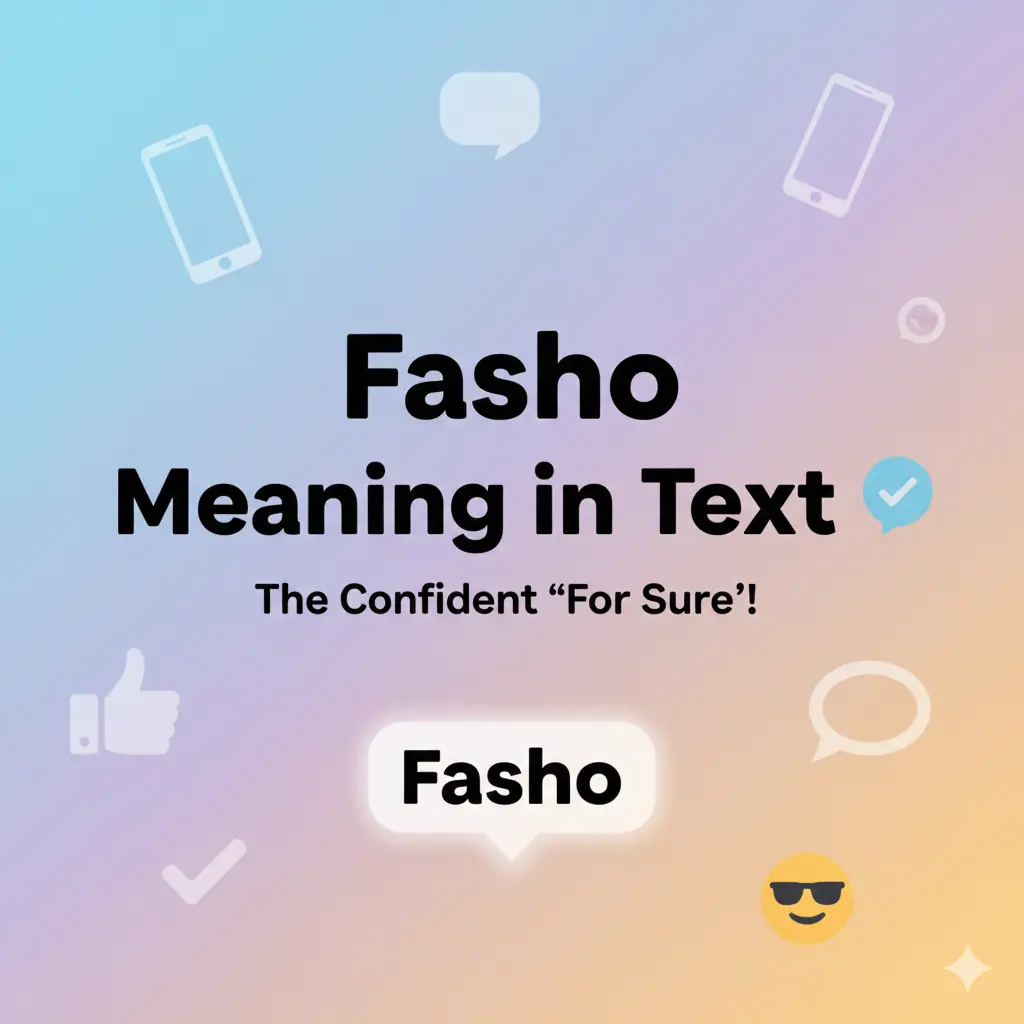 Fasho Meaning in Text What It Really Means