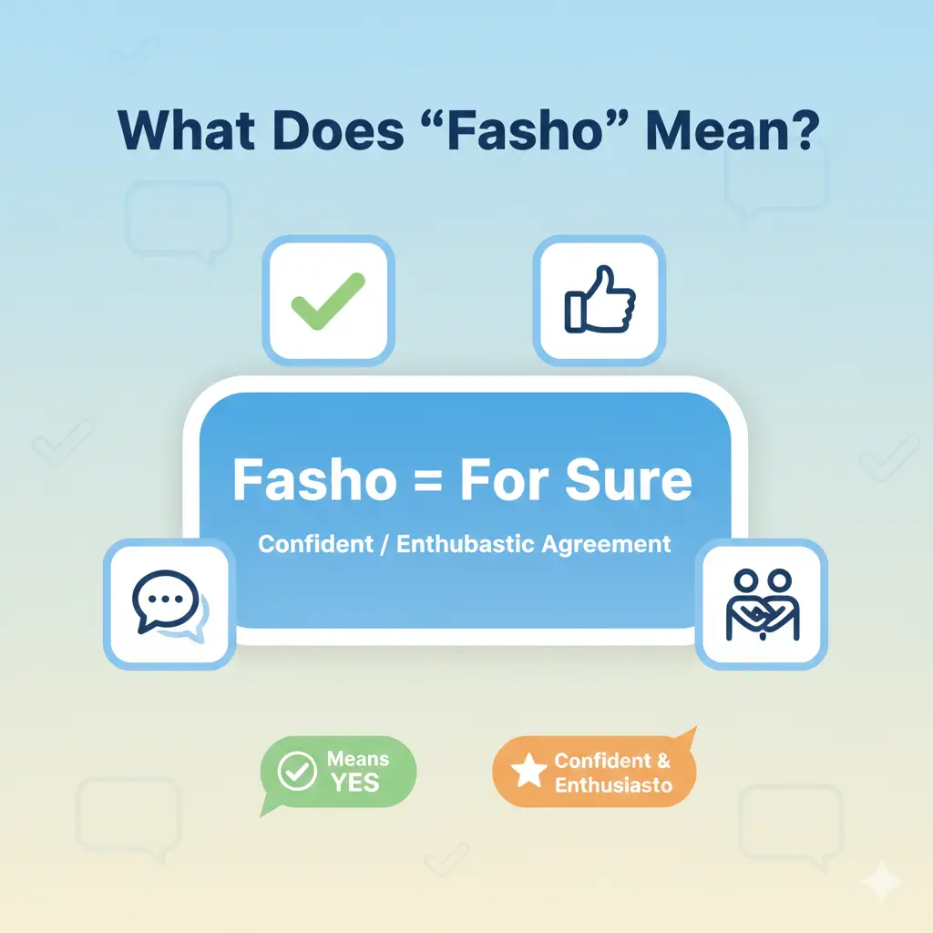 What Does “Fasho” Mean in Text?