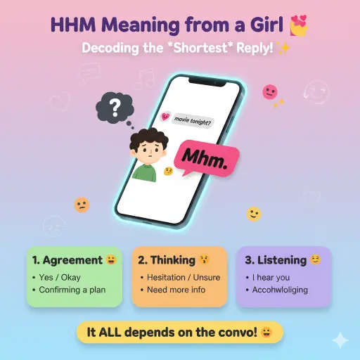 Mhm Meaning in Text from a Girl