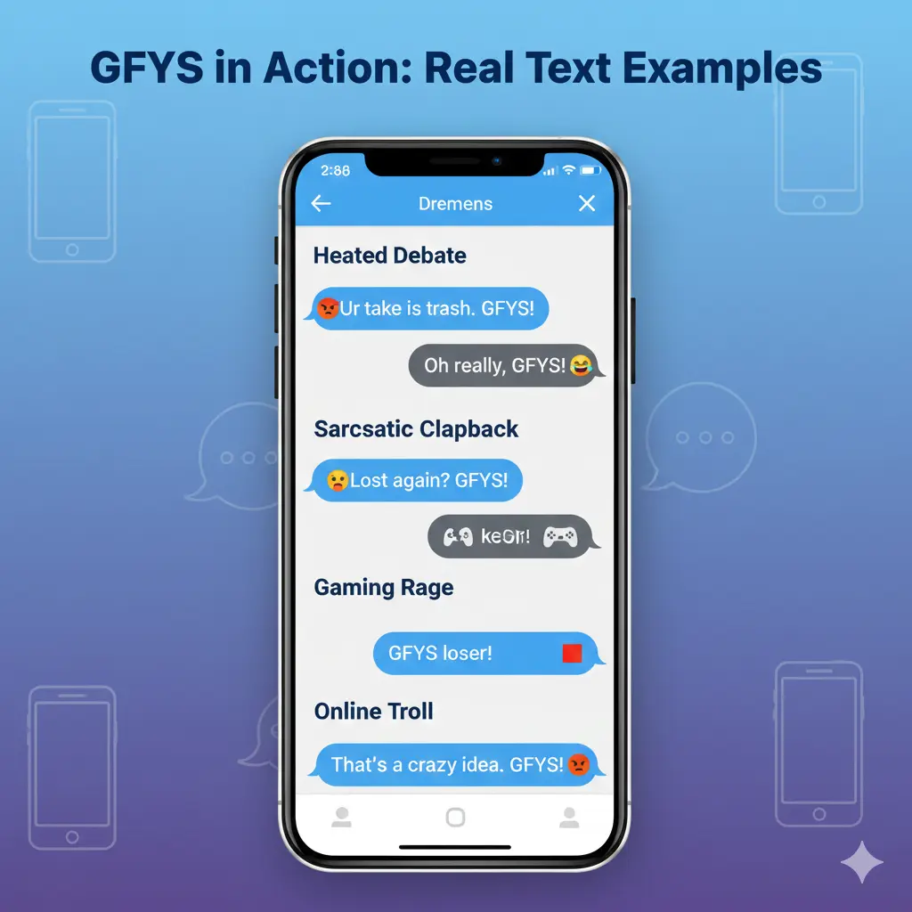 Examples of GFYS in Conversation