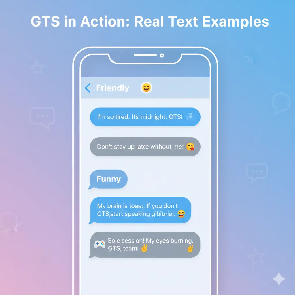 Examples of GTS in Conversation