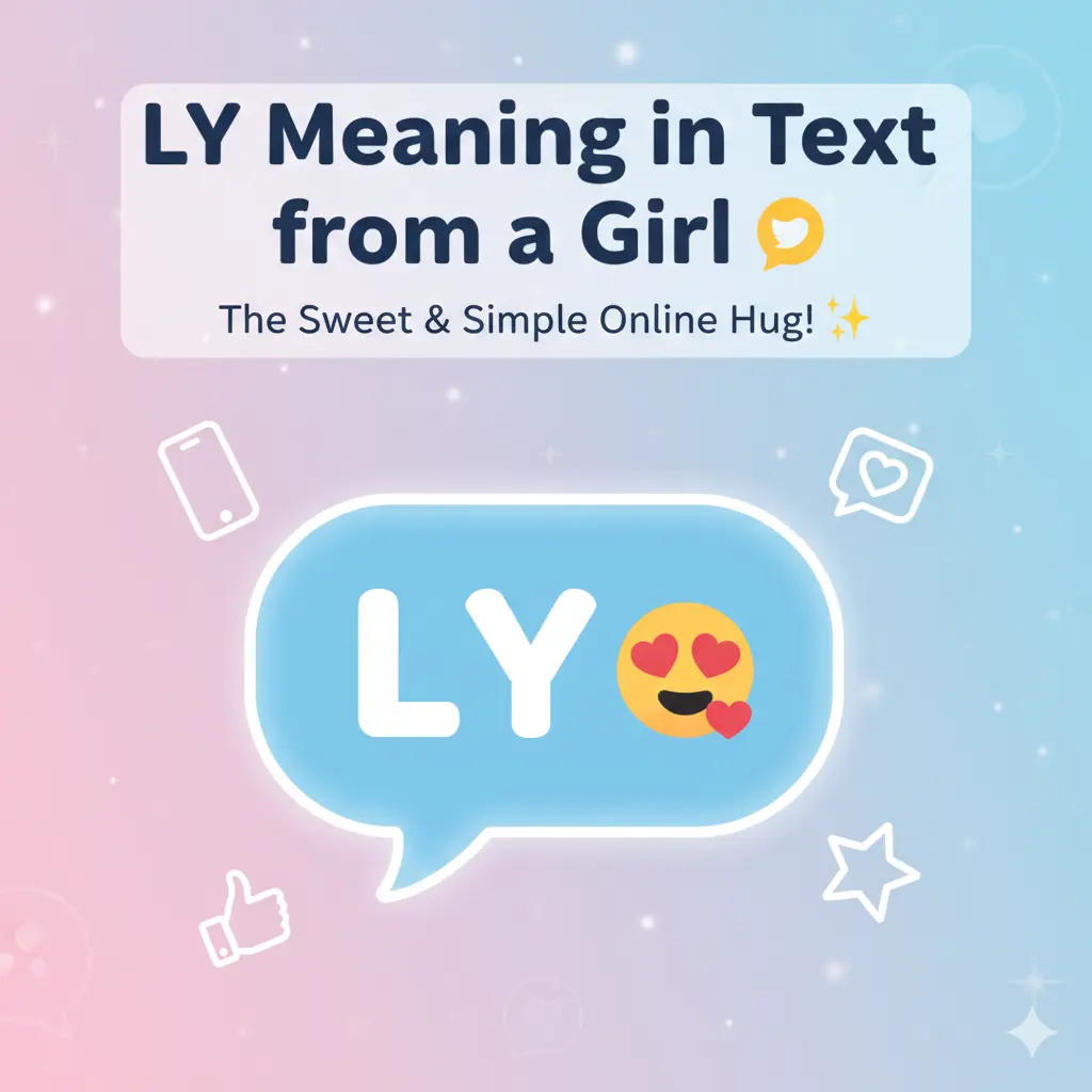 LY Meaning in Text from a Girl