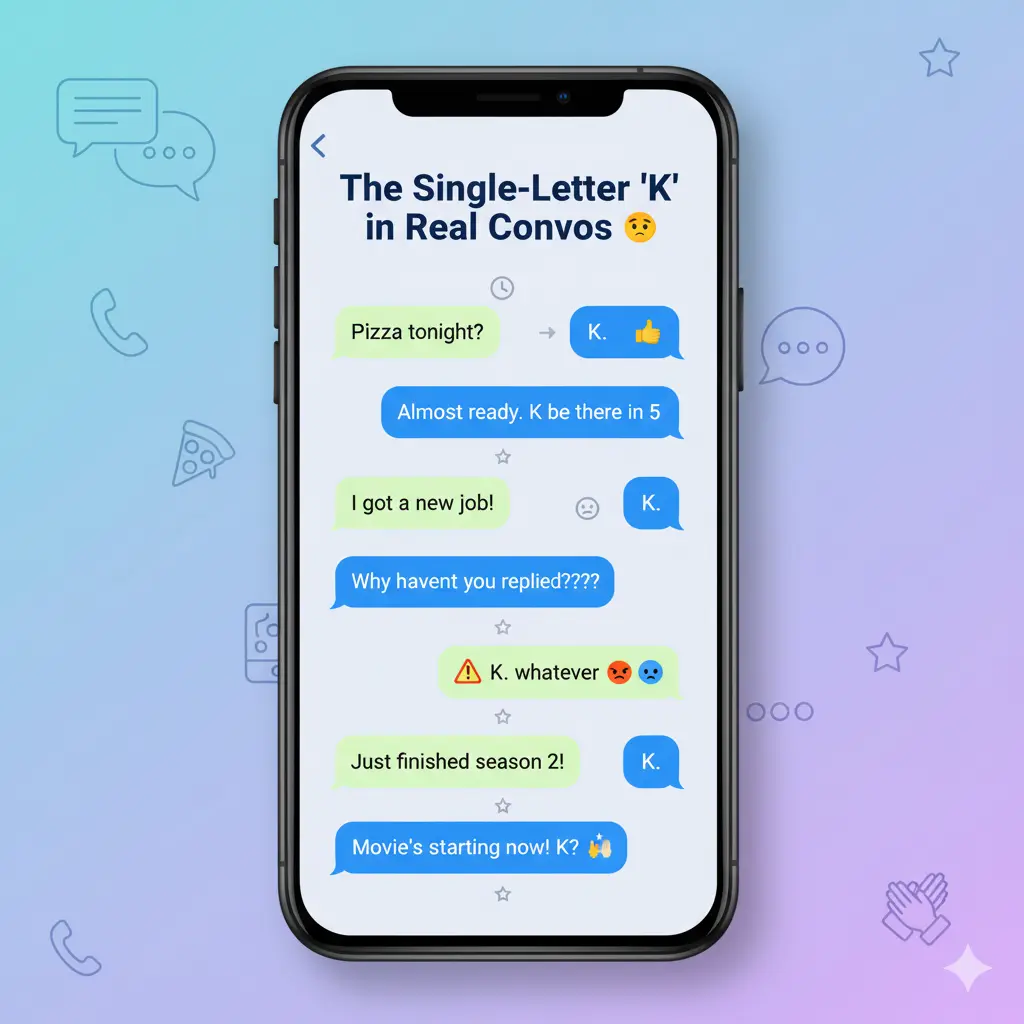 Examples of “K” in Conversation