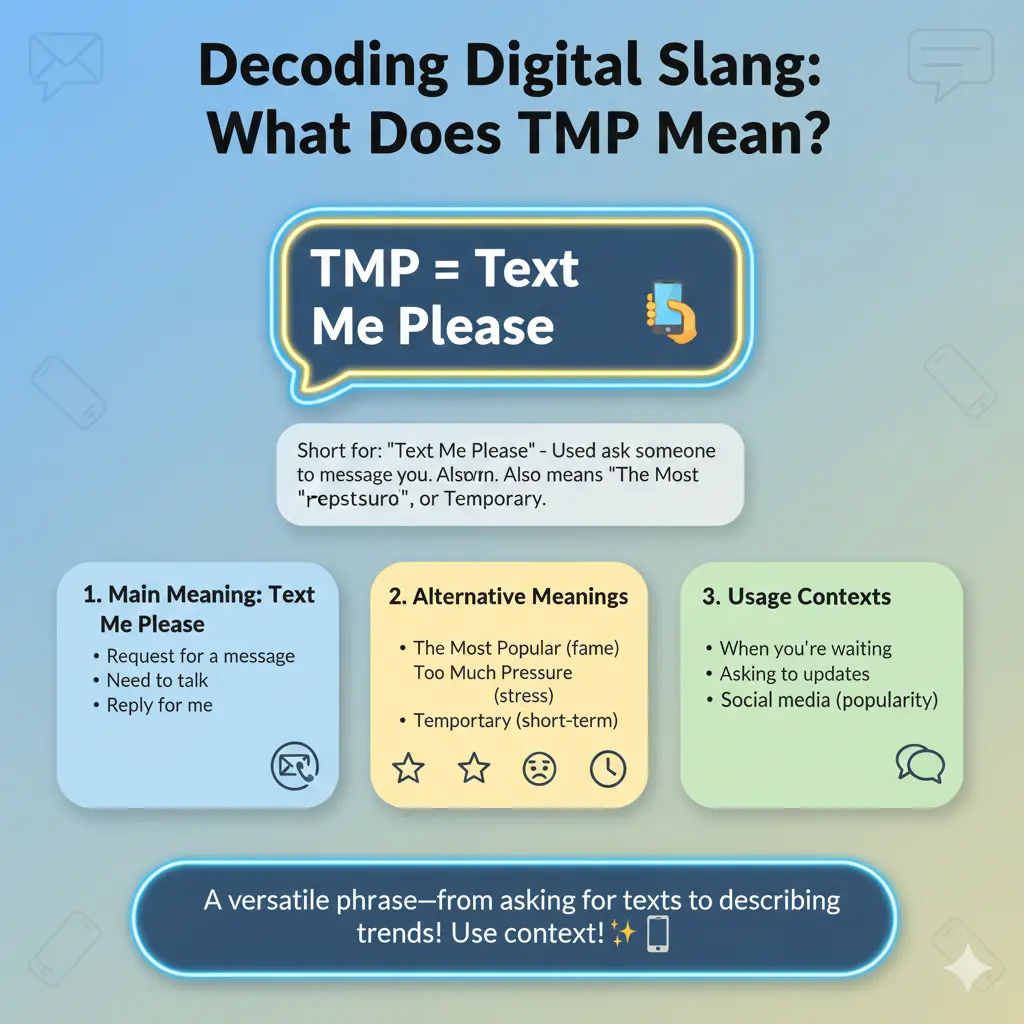 What Does TMP Mean in Text?