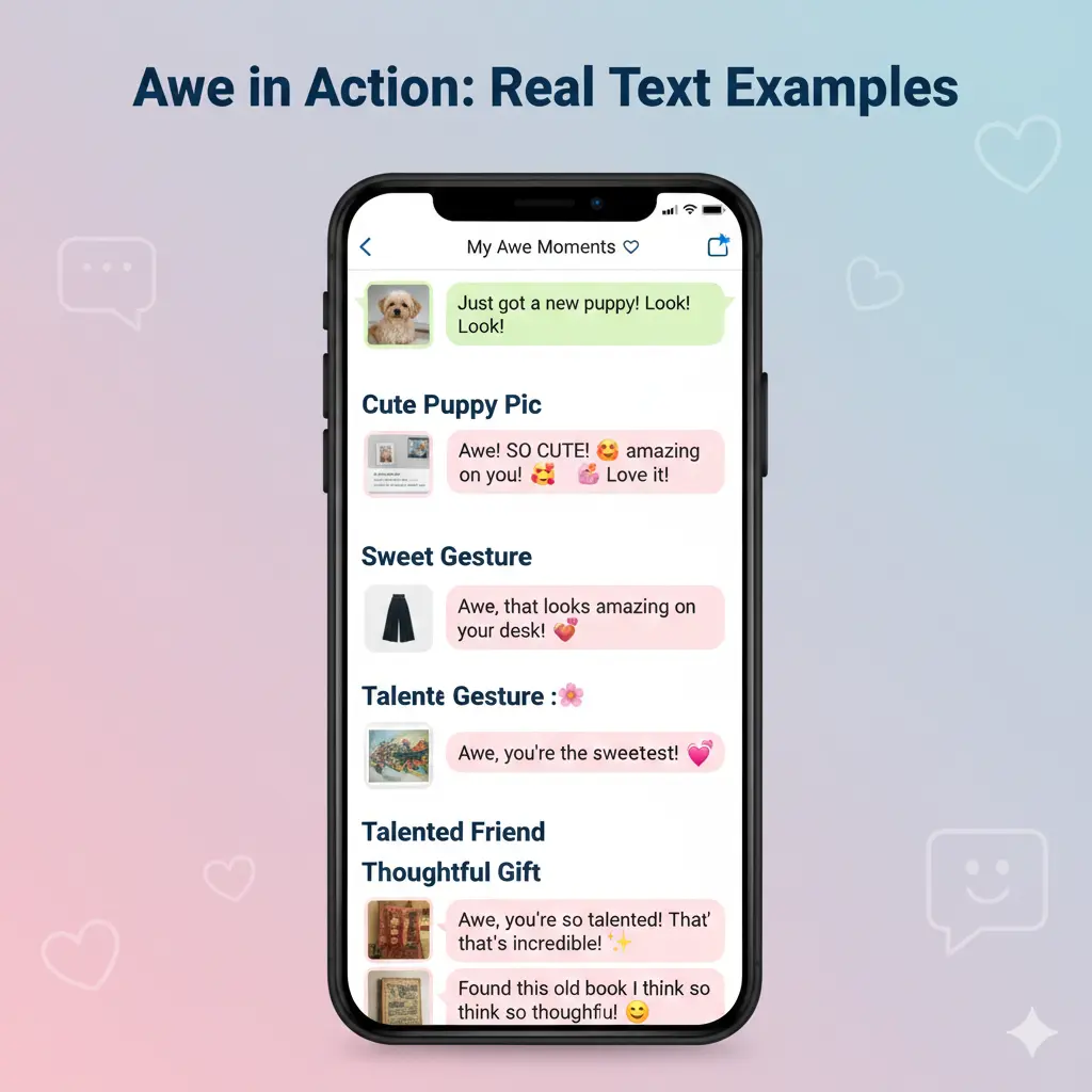 Examples of “Awe” in Conversation