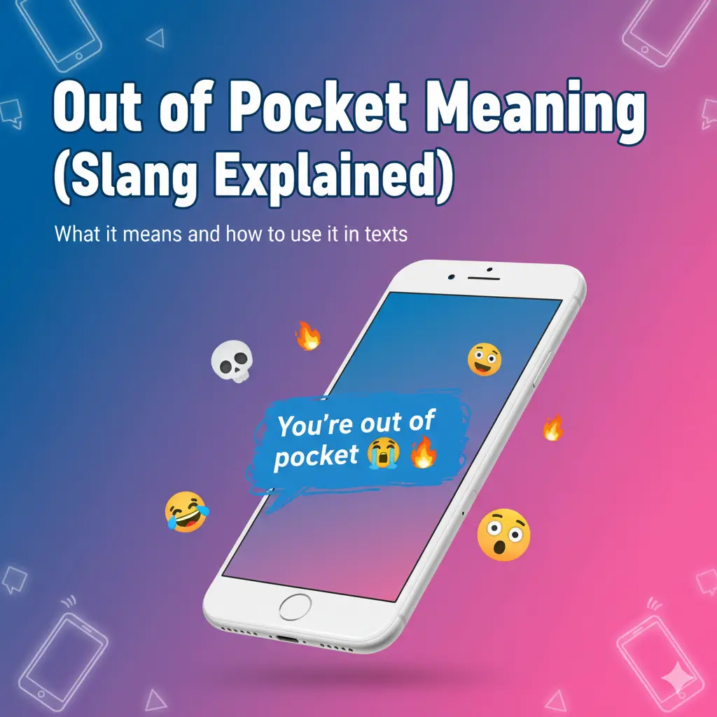 Out of Pocket Meaning Slang