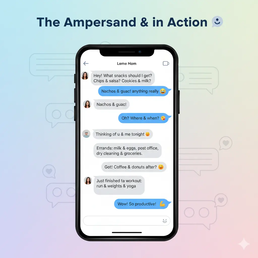 Examples of & in Conversation