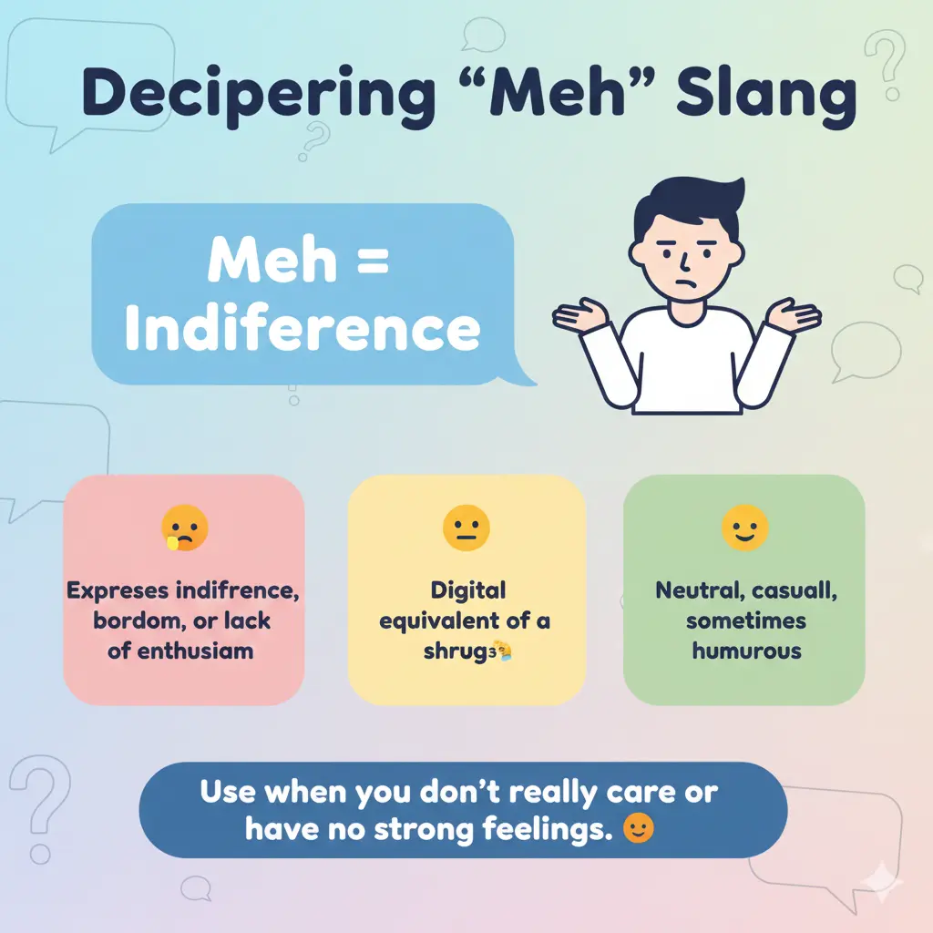 What Does Meh Mean in Text?