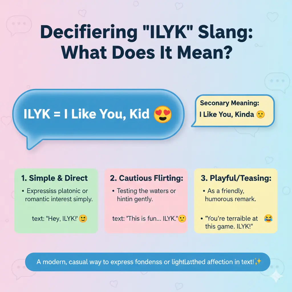 What Does ILYK Mean in Text