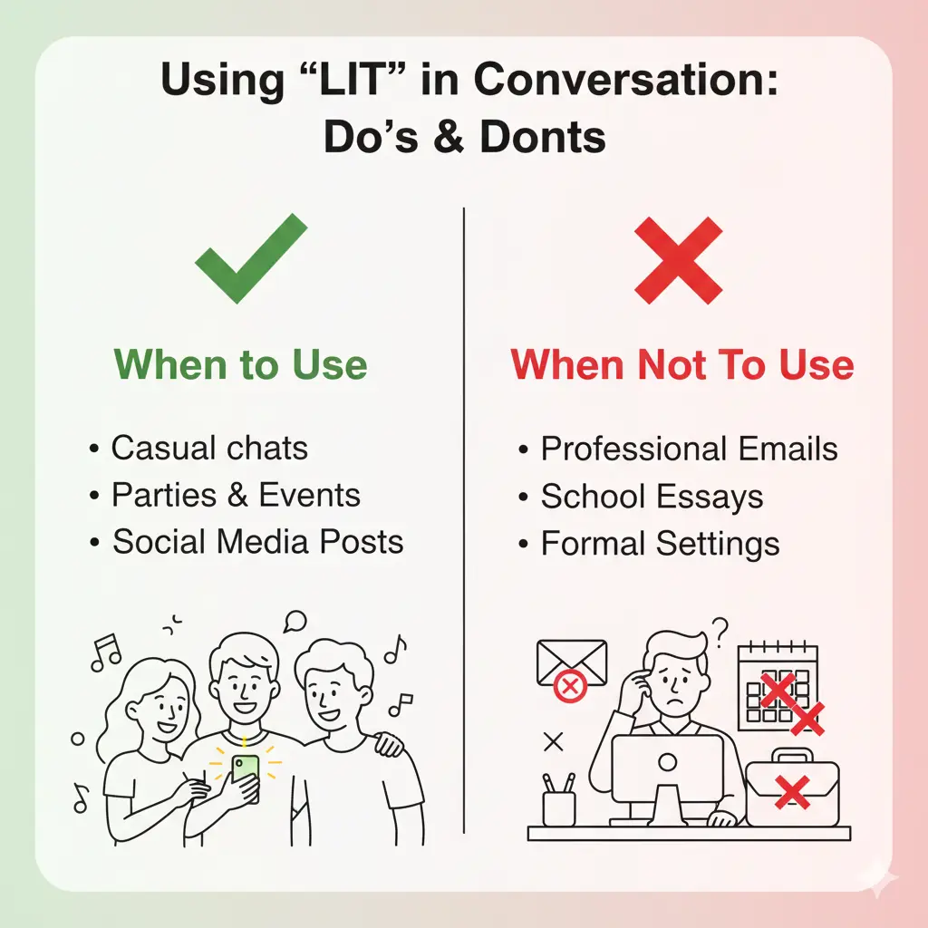 When to Use and When Not To Use “Lit”