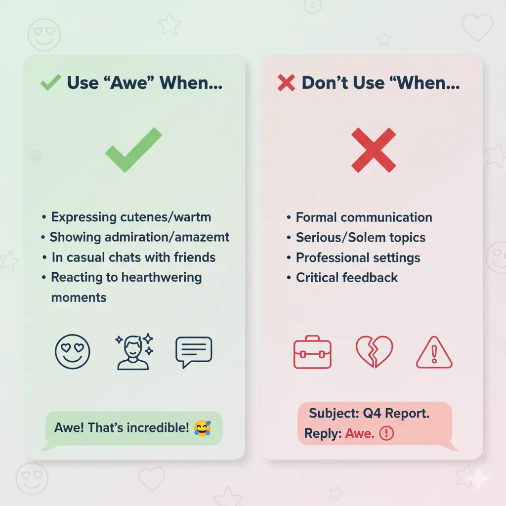 When to Use and When Not To Use “Awe”