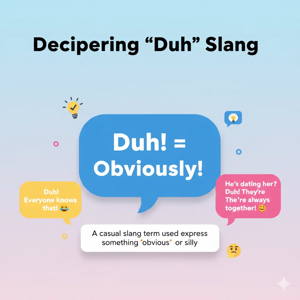 What Does Duh Mean in Text?