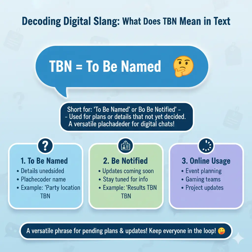 What Does TBN Mean in Text?
