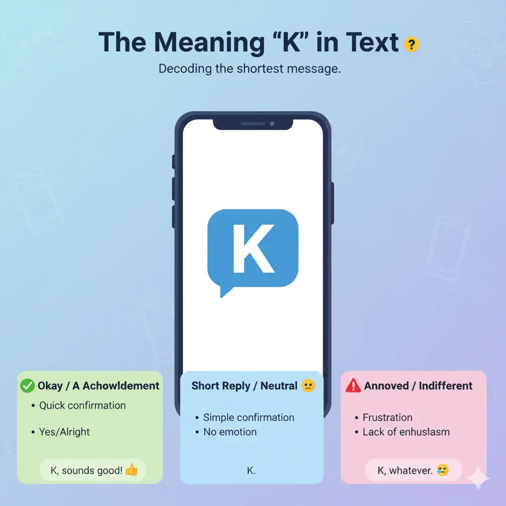 What Does “K” Mean in Text?