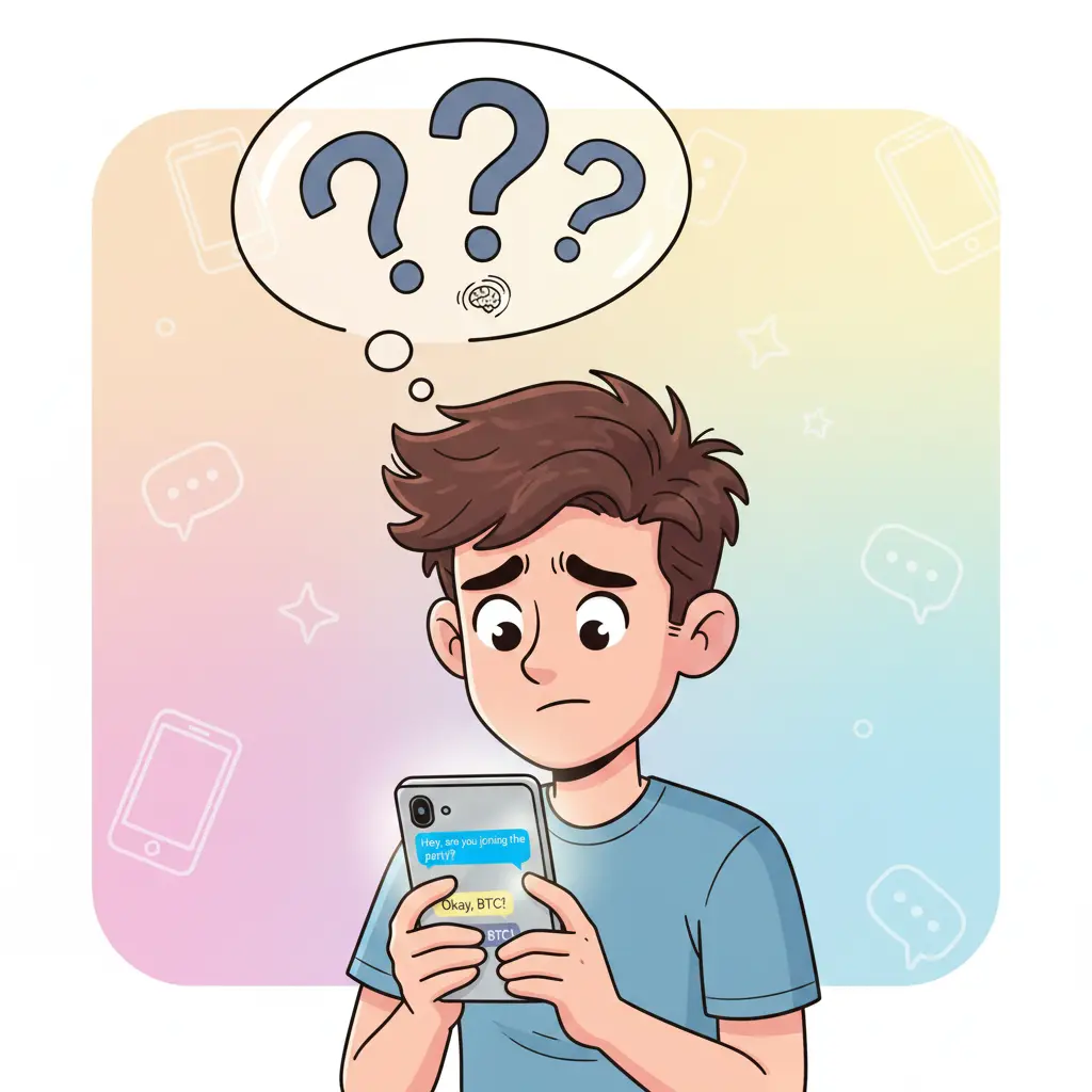 BTC Meaning in Text from a Girl 