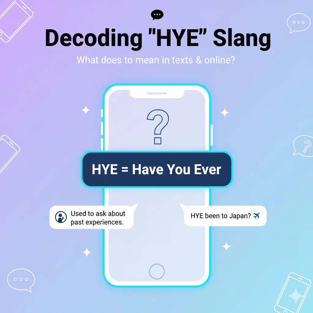 What Does HYE Mean in Text