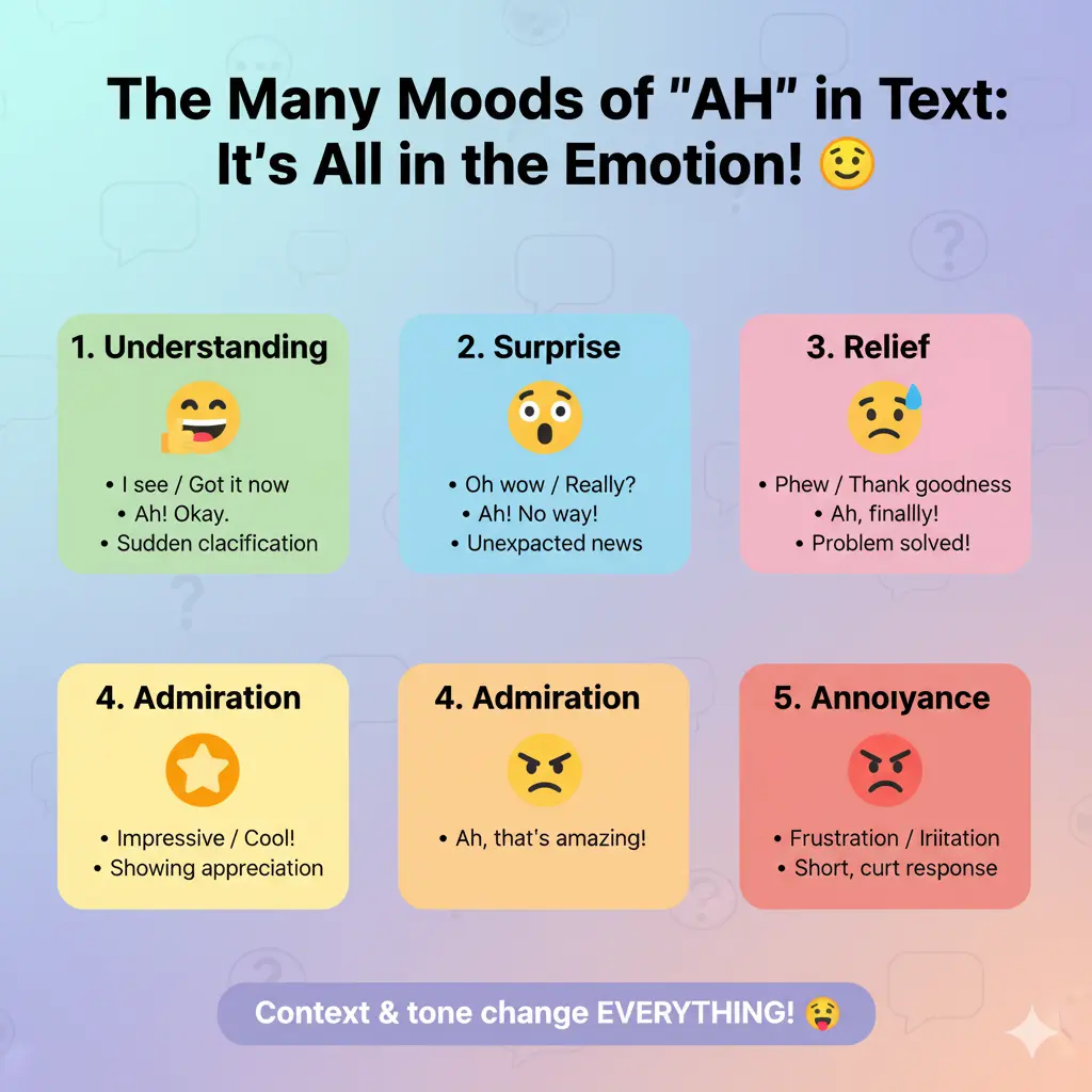 What Does AH Mean in Text?