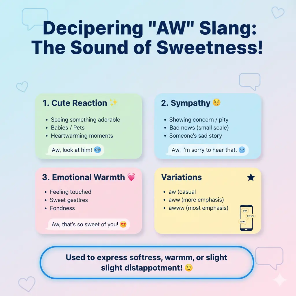 What Does AW Mean in Text?