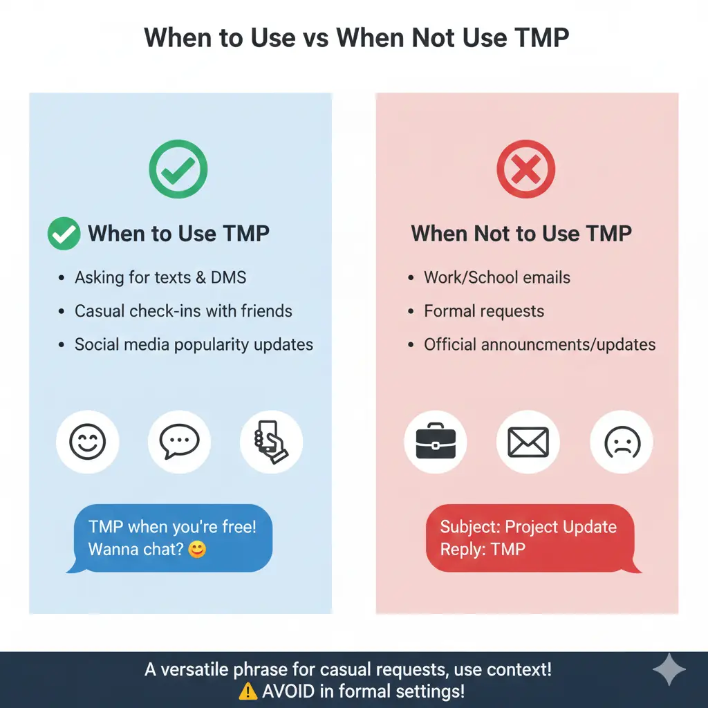 When to Use and When Not to Use TMP