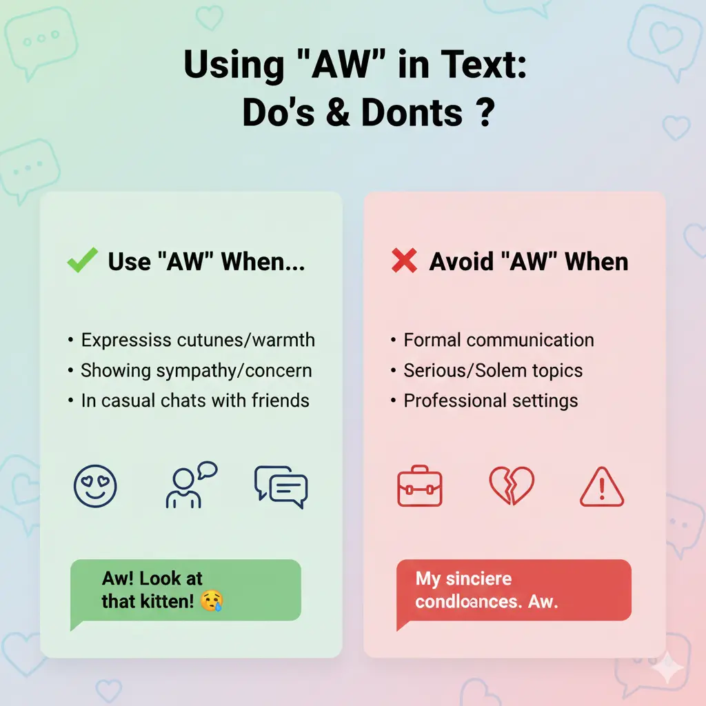 When to Use and When Not to Use AW