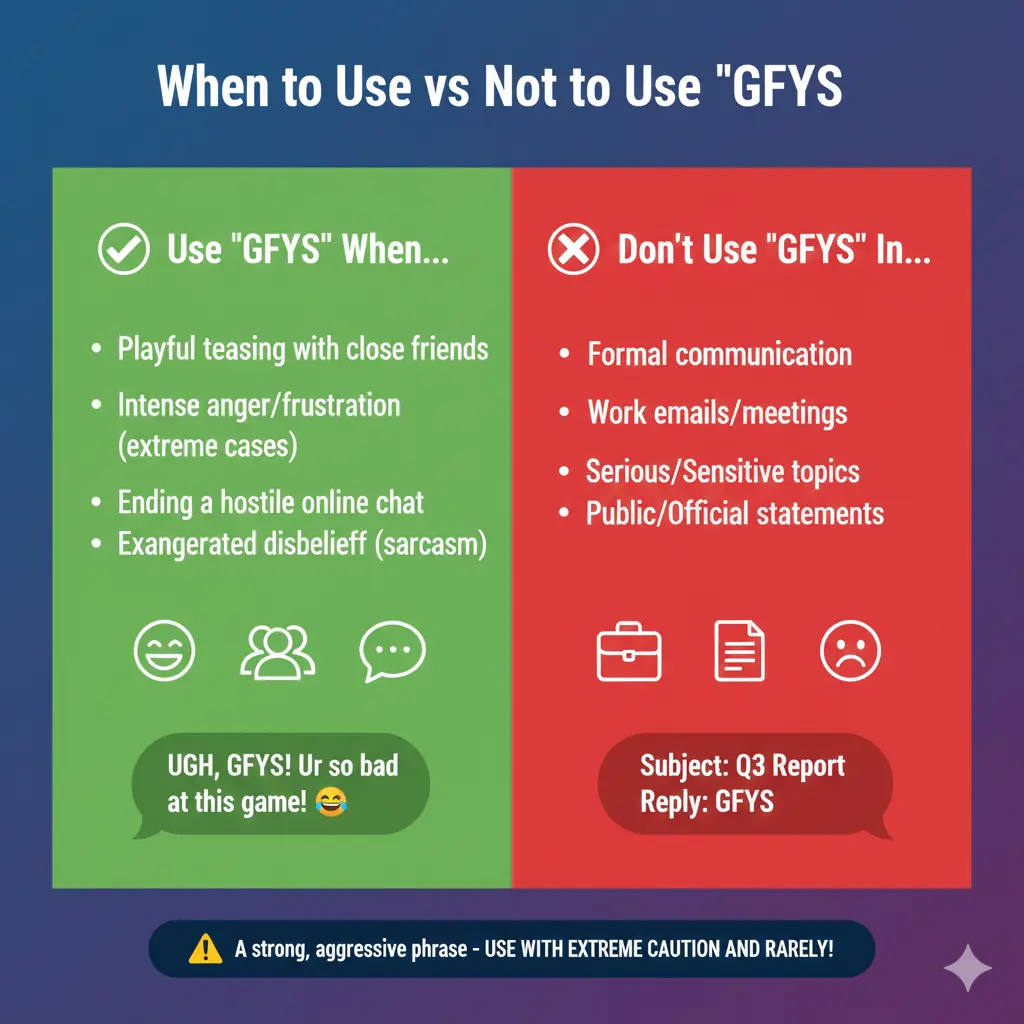 When to Use and When NOT to Use GFYS