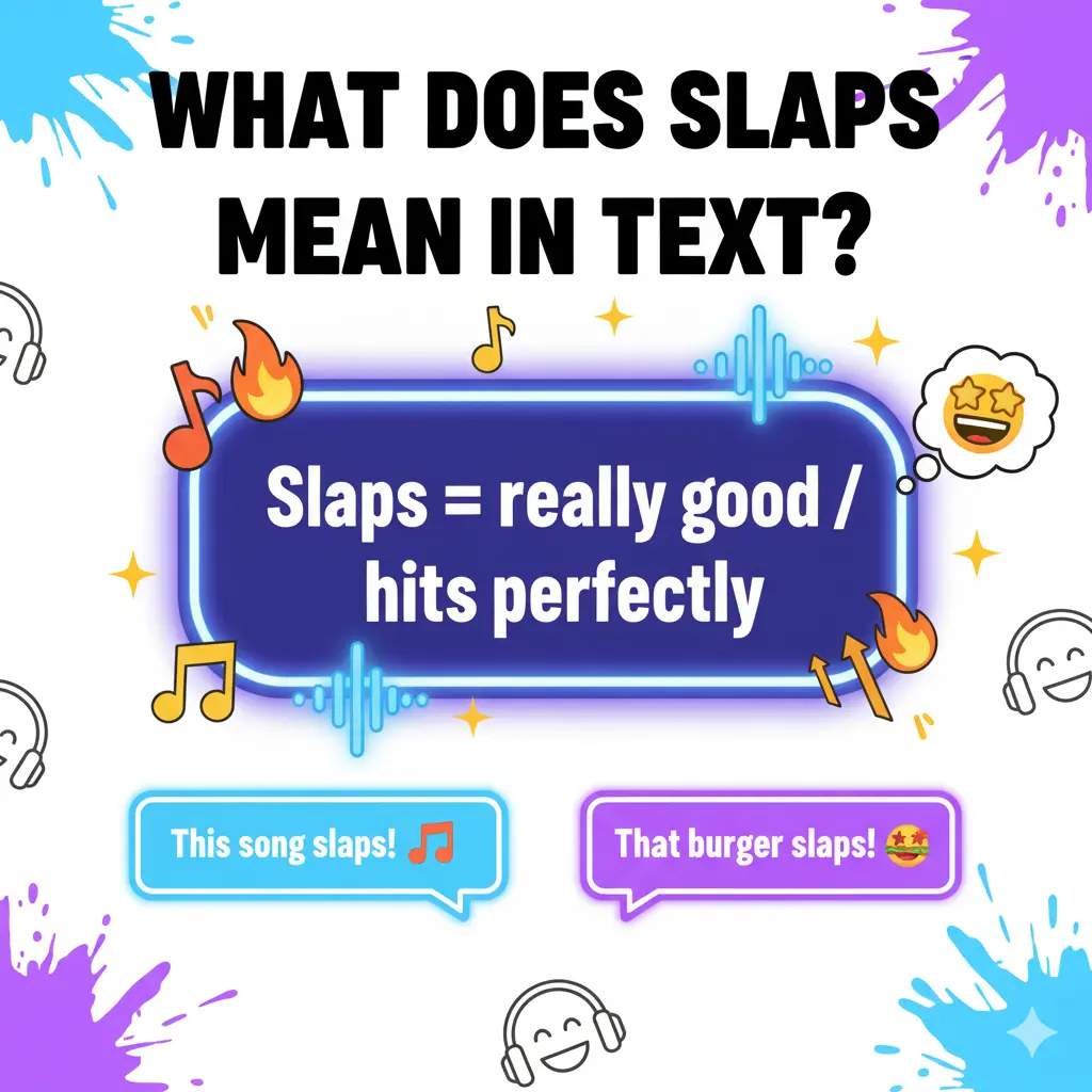 What Does Slaps Mean in Text?