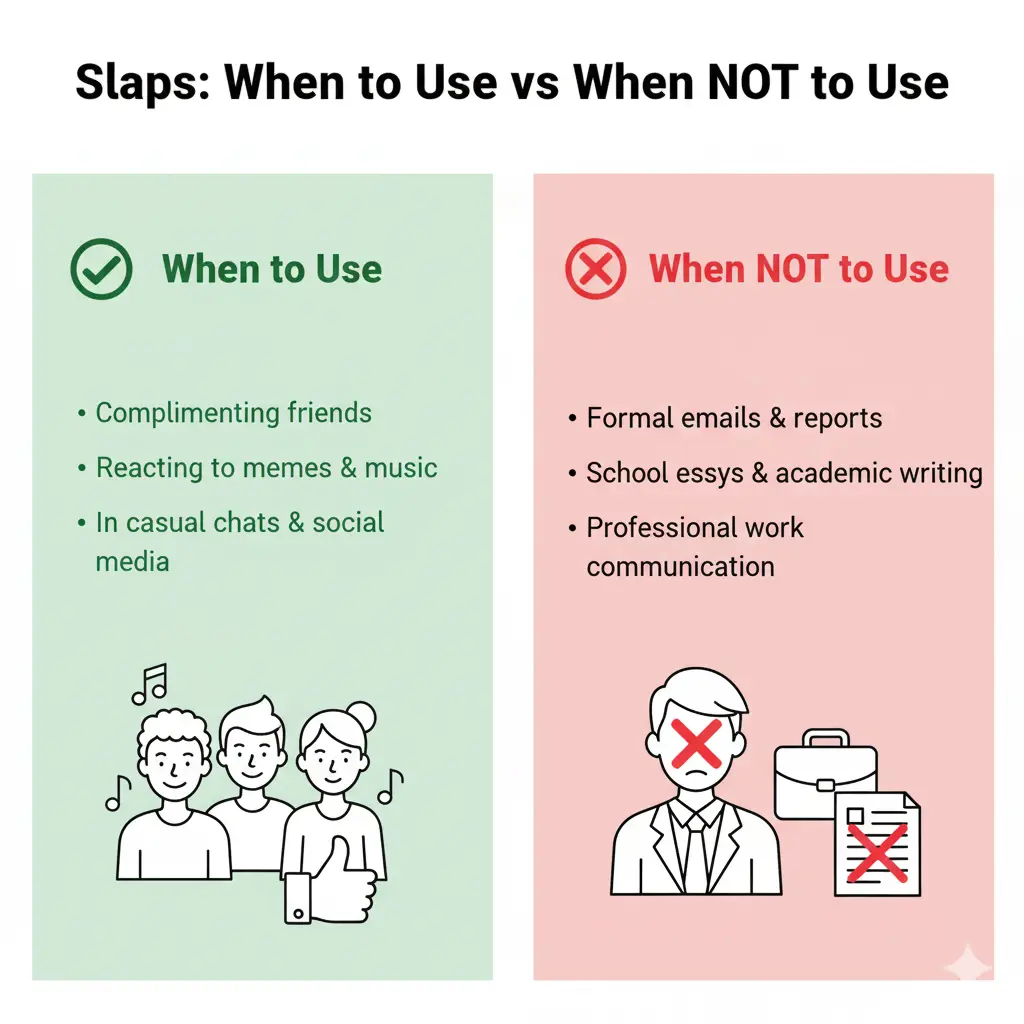 When to Use and When Not To Use “Slaps”