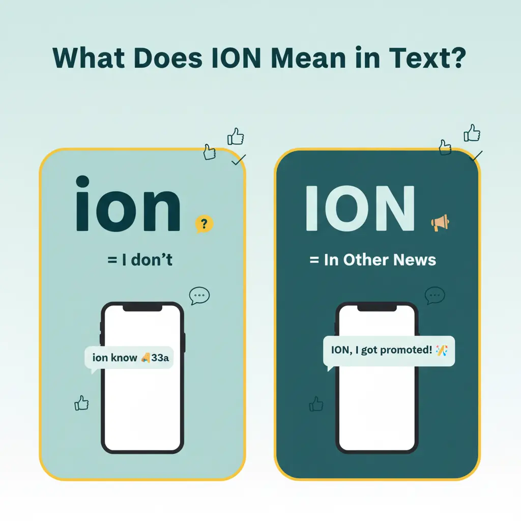 Ion meaning slang