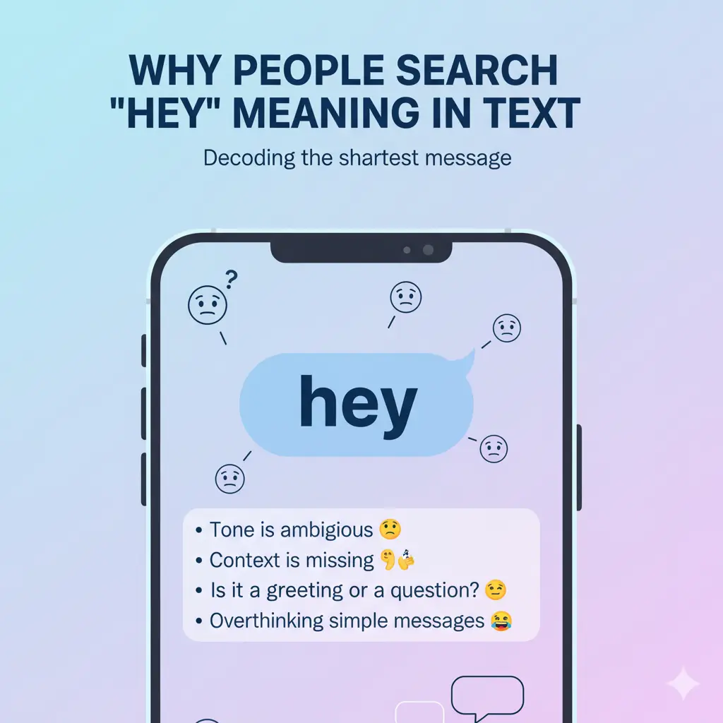 Hey Meaning in Text