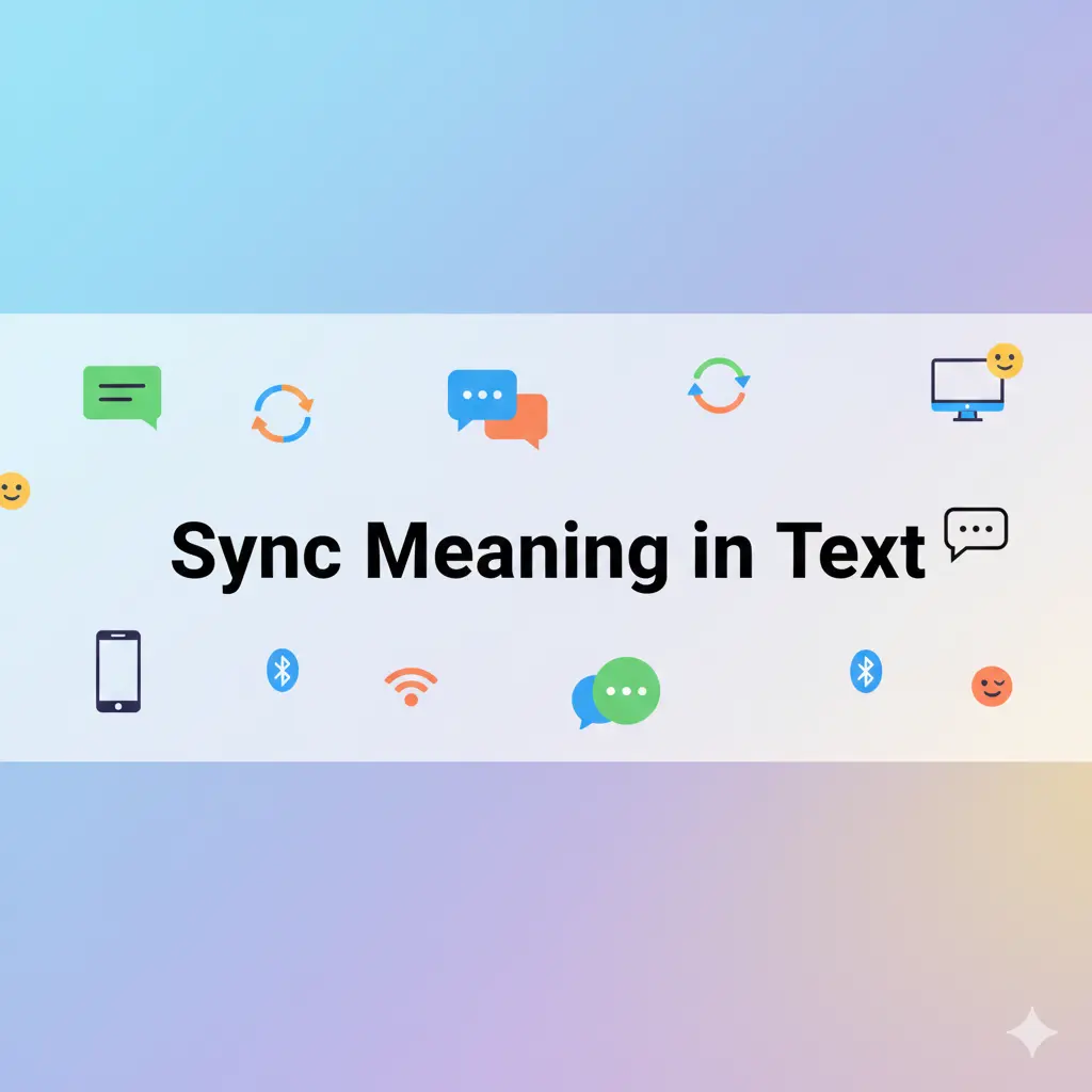 Sync Meaning in Text