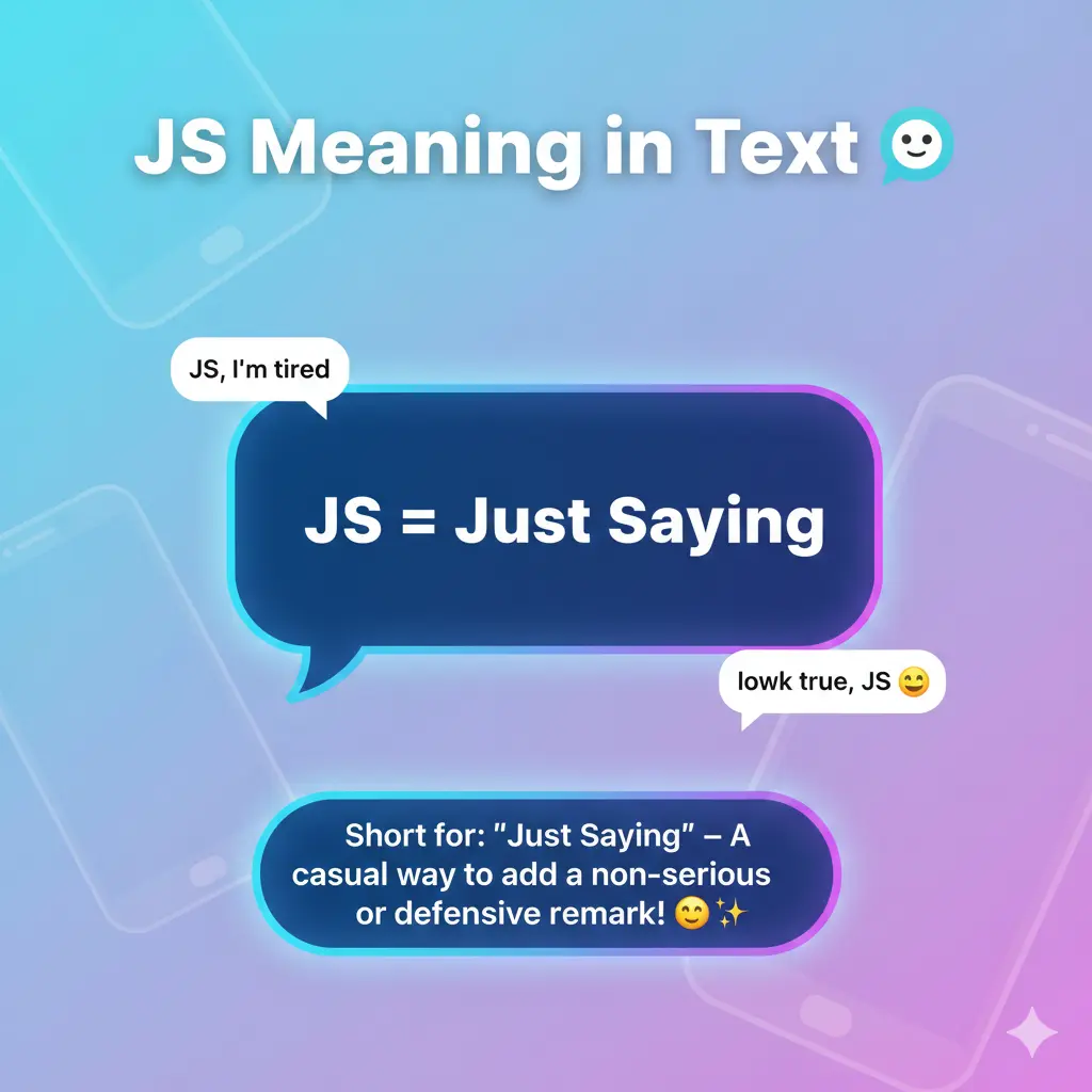 JS Meaning in Text