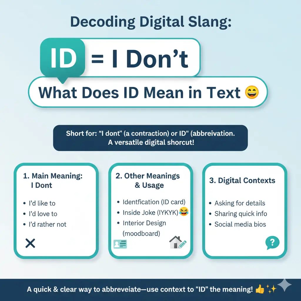 What Does ID Mean in Text?