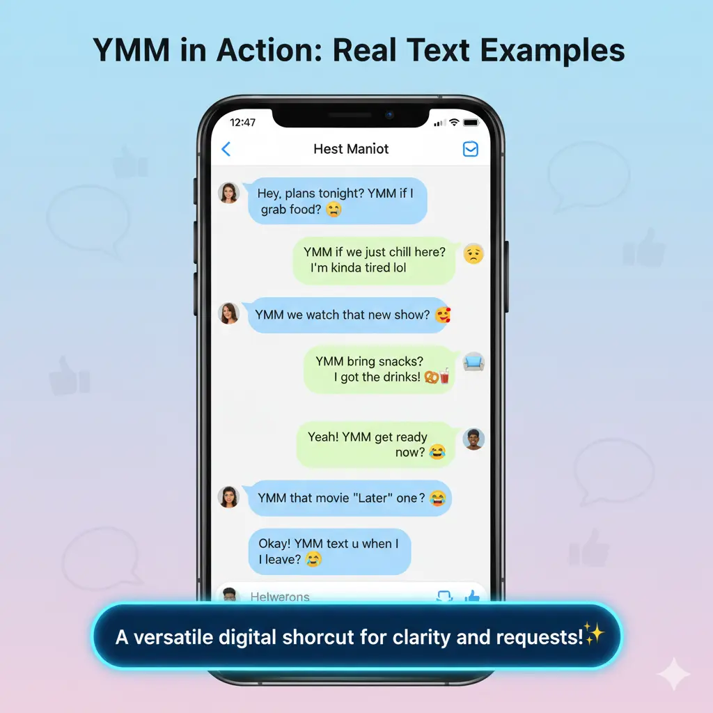 Examples of YMM in Conversation