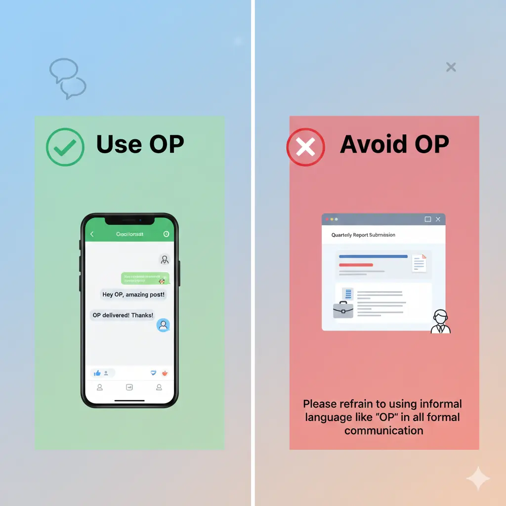 When to Use and When Not To Use OP