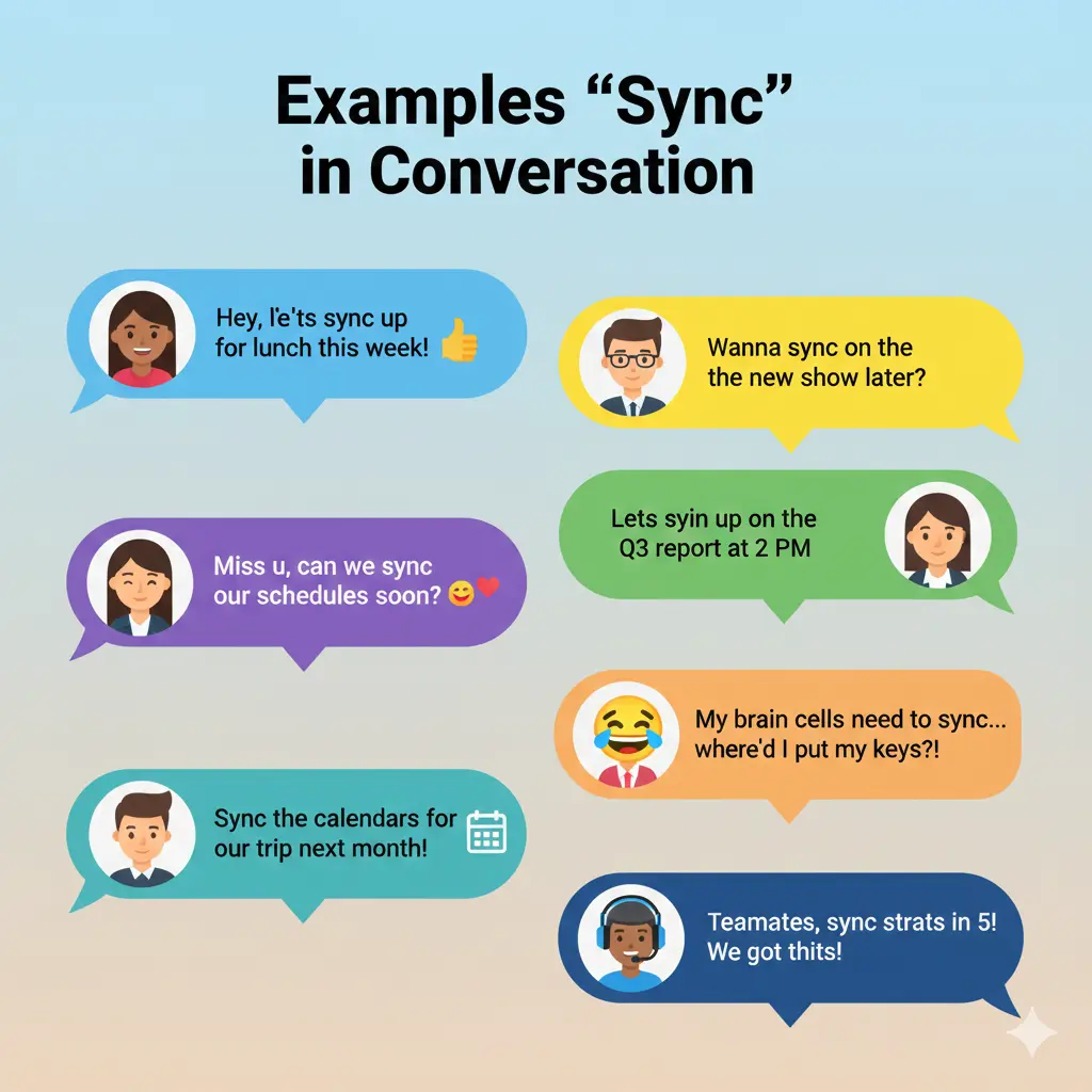 Examples of Sync in Conversation