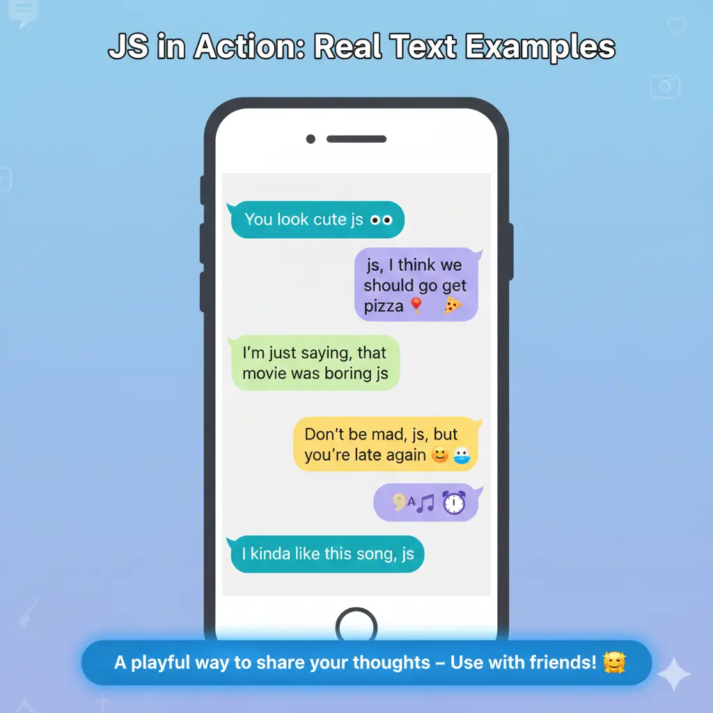 Examples of JS in Conversation