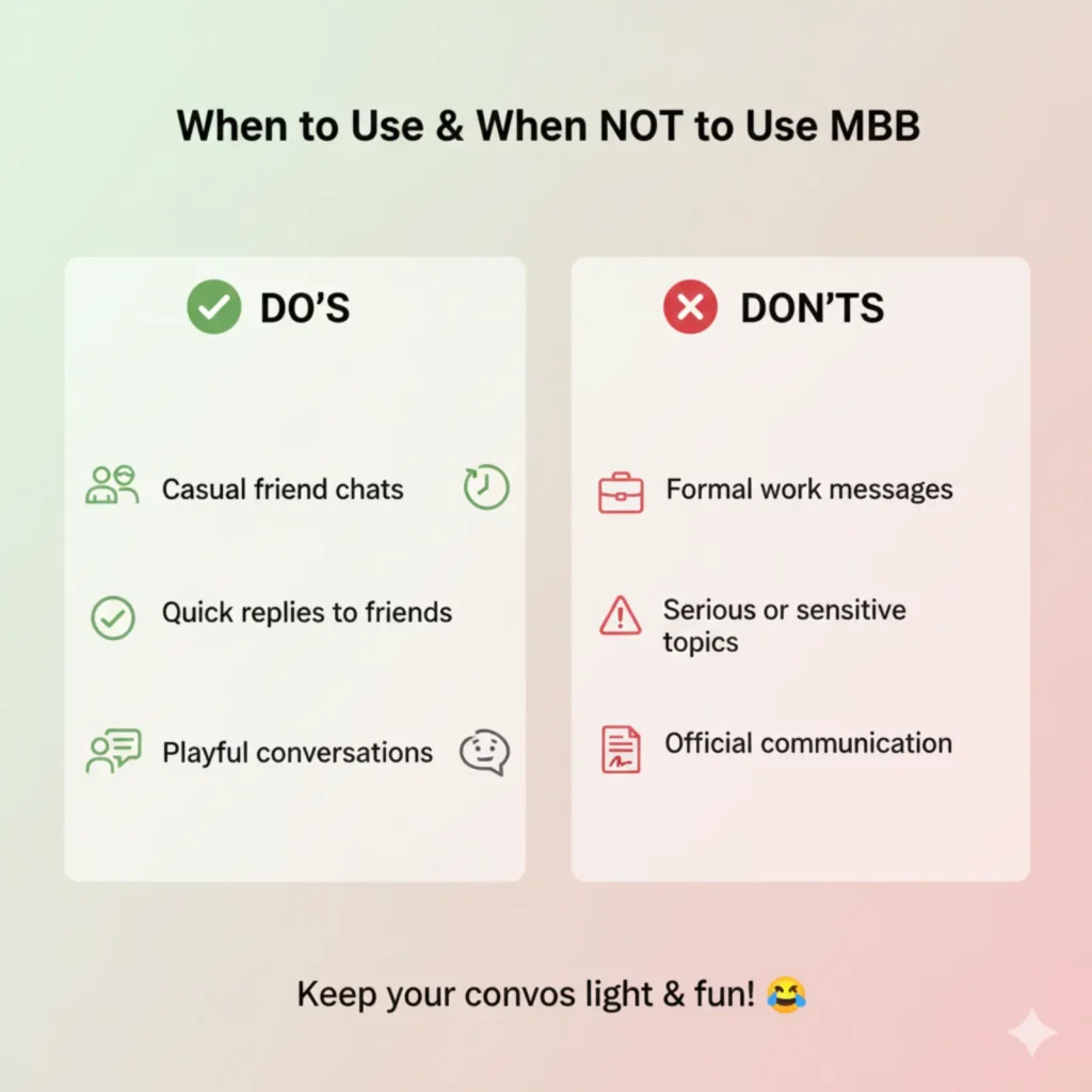 When to Use and When Not To Use MBB