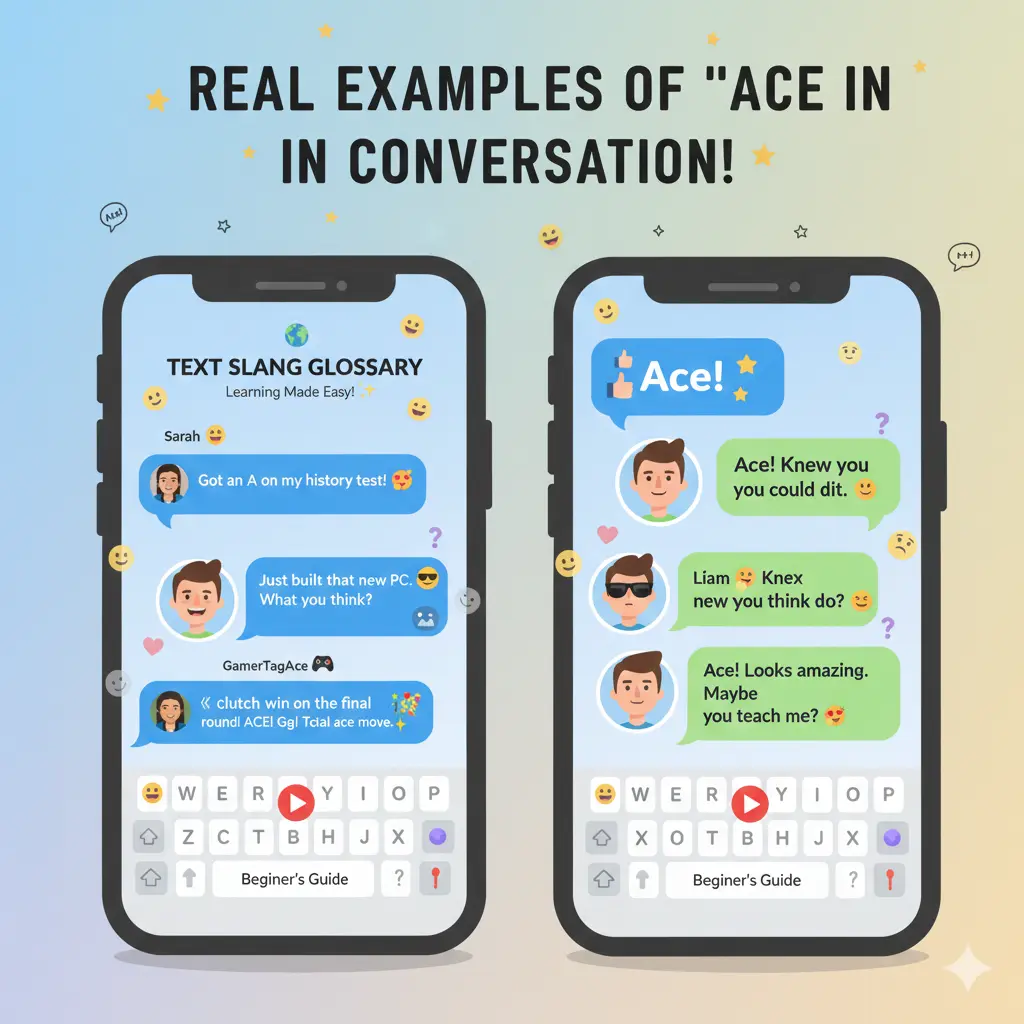 Examples of Ace in Conversation