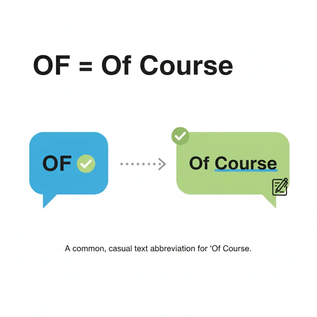 What Does OF Mean in Text?