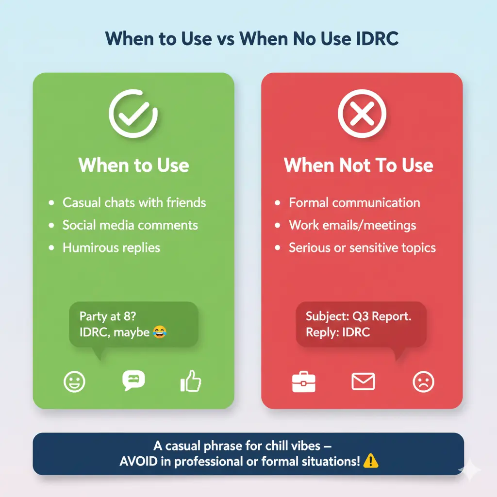 When to Use and When Not To Use IDRC