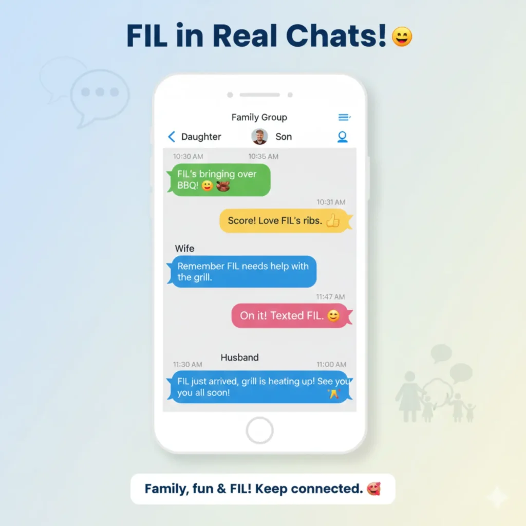 Examples of FIL in Conversation