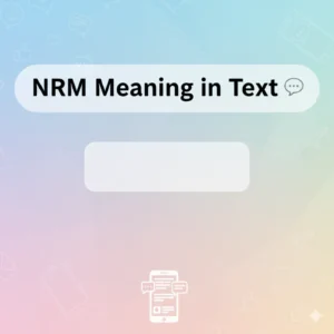 NRM Meaning in Text