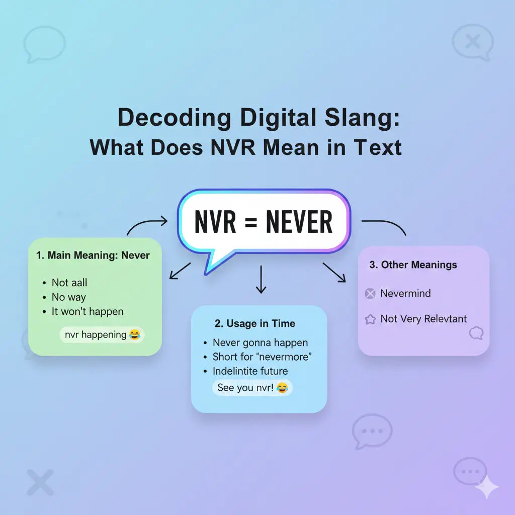 What Does NVR Mean in Text?