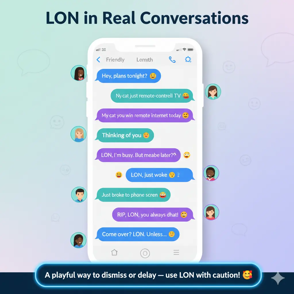 Examples of LON in Conversation