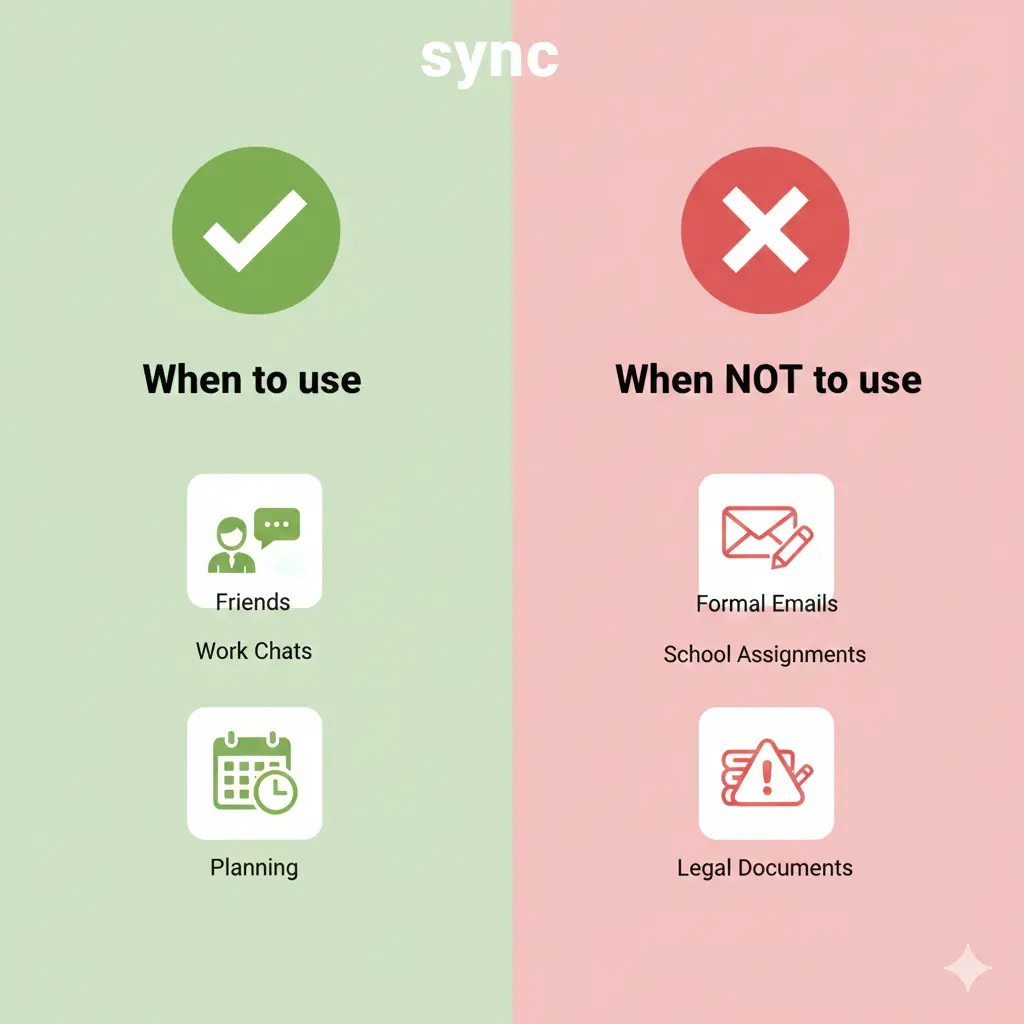 When to Use and When Not To Use Sync