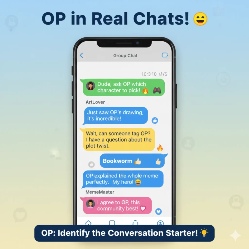 Examples of OP in Conversation