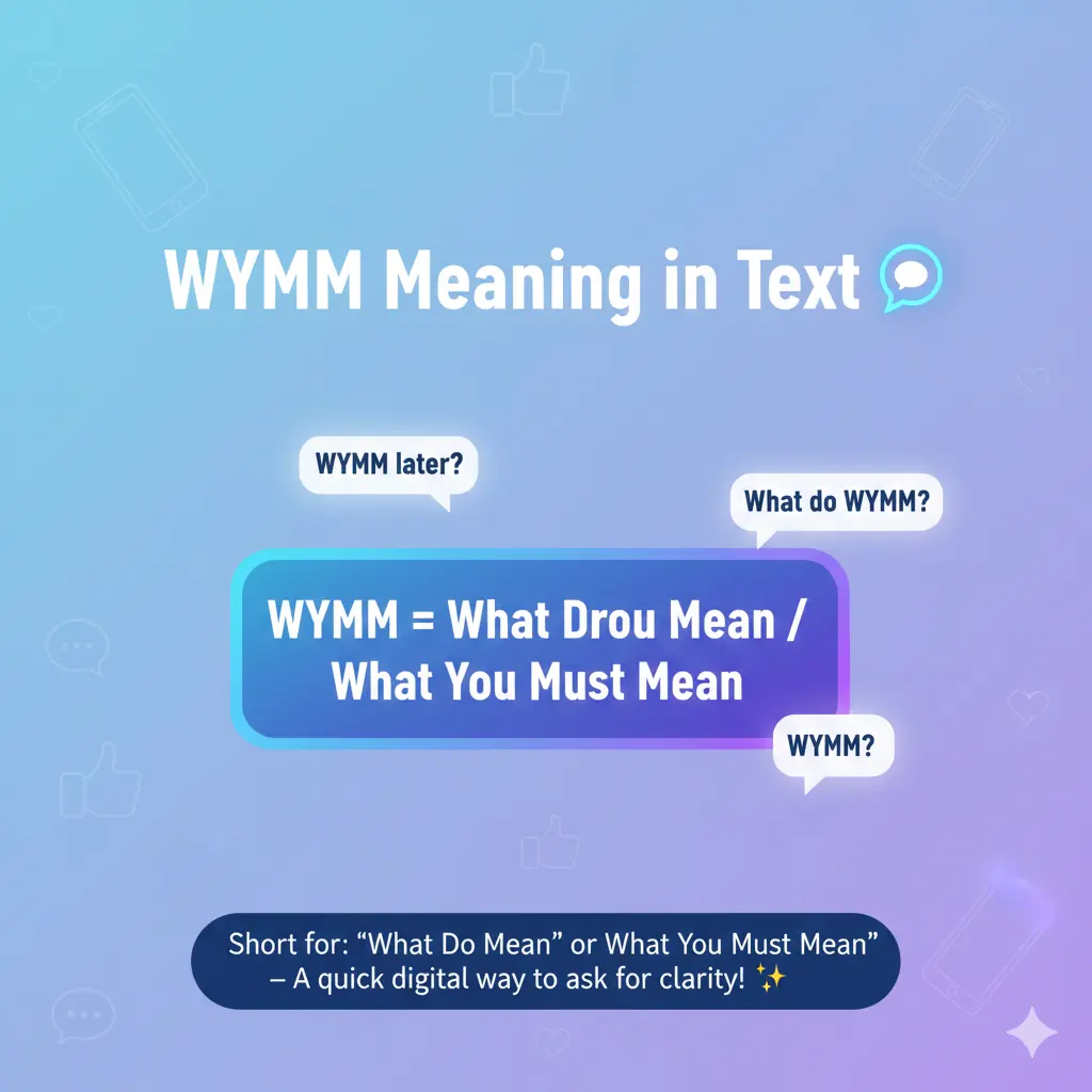 WYMM Meaning in Text The Secret Behind