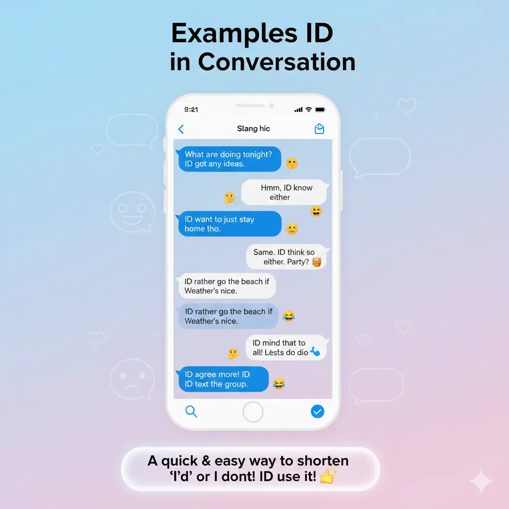 Examples of ID in Conversation