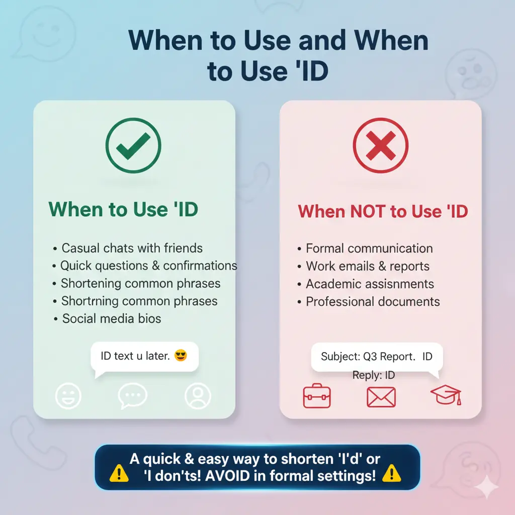 When to Use and When NOT to Use ID